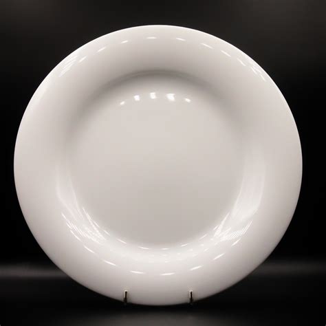 L Assiette Plate Blanche En Porcelaine LLAFRANC 27 Cm Lot De 6