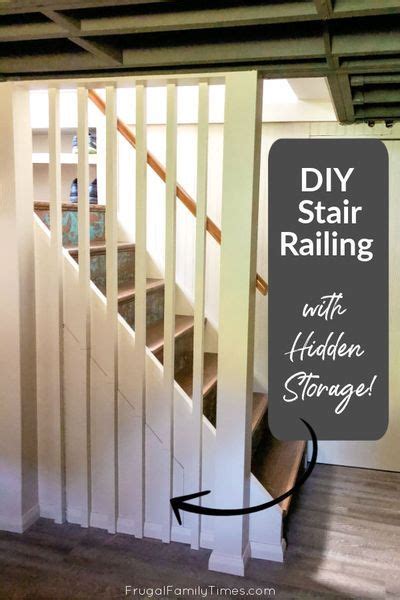 Who Doesnt Need More Storage We Devised A Diy Stair Railing That