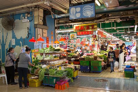 Pasar Kota Kowloon Di Hong Kong Foto Stok Unduh Gambar Sekarang