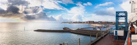 Scenic Panorama At The Harbour Of Wyk On German North Sea Island Foehr