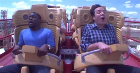 Watch Kevin Hart Conquer His Roller Coaster Fears With Jimmy Fallon