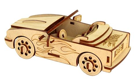 Stonkraft 3d Wooden Puzzle Car Wooden Diy Build Your Own