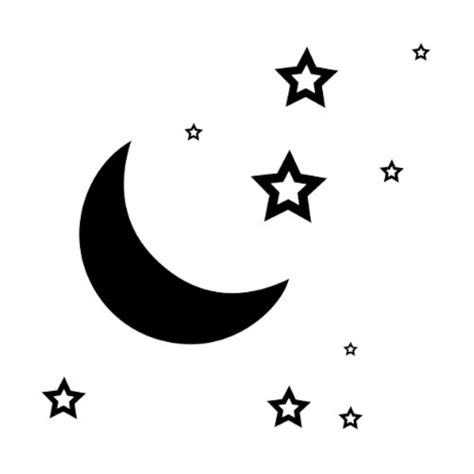 Moon And Stars Svg Dxf Eps Png Files Instant Download Etsy