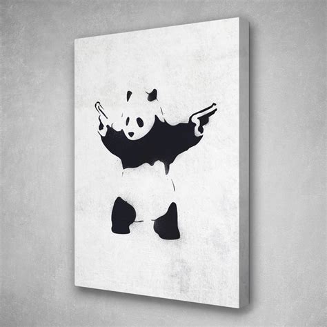 Banksy Panda With Guns Graffiti Wall Art Graffiti Wall Art Graffiti
