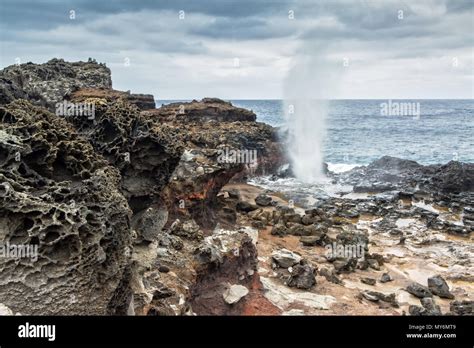 Nakalele Blowhole In Maui Hawaii Stock Photo Alamy
