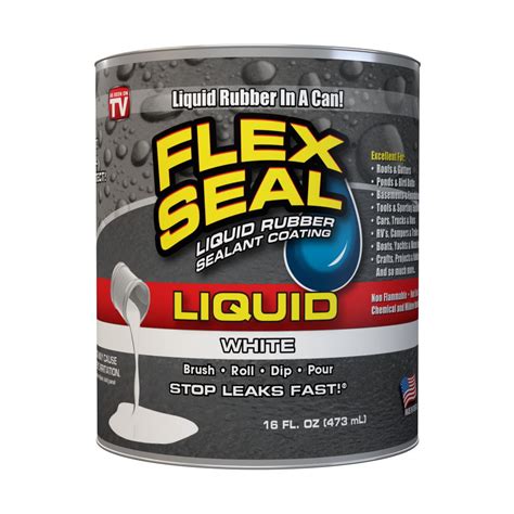 Flex Seal Liquid Rubber Sealant Coating 16 Oz White