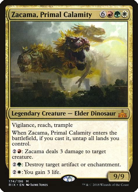 Zacama Primal Calamity Rix 174 Magic The Gathering Card