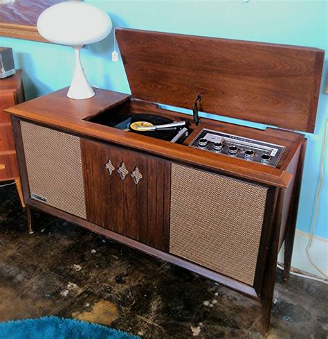 Mid Century Modern Freak Record Player Cabinet Furniture Retro