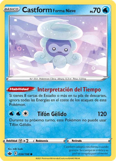 Castform Forma Nieve Reinado Escalofriante Tcg Wikidex La