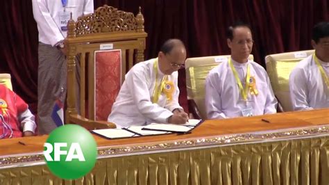 Myanmar Signs Ceasefire Agreement With Eight Rebel Groups Youtube