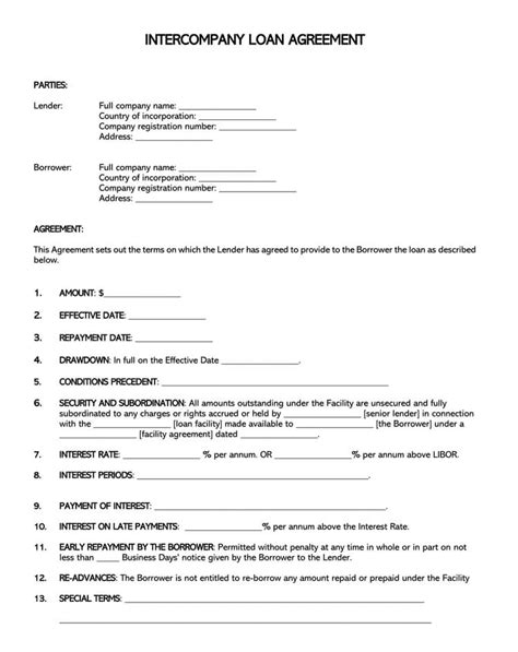 Intercompany Management Services Agreement Template Pdf Template