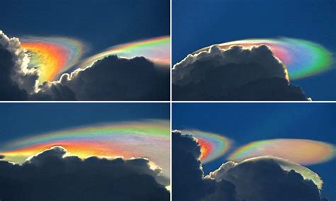 Photographer Captures Rare Fire Rainbow Cloud Above Florida As Mother