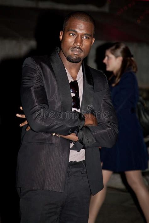 Kanye West New York April 21 Rapper Kanye West Attends The Vanity