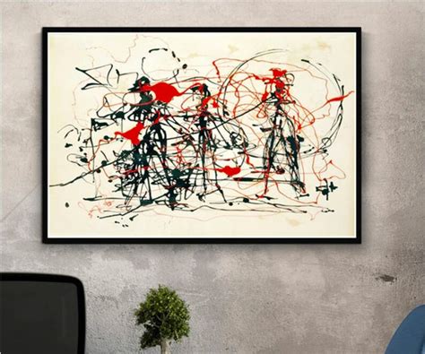 Art By Jackson Pollock Jackson Pollock Canvas Reprint Etsy