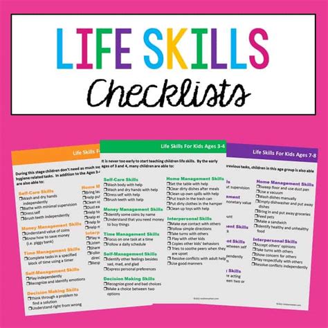 Daily Living Skills Checklist For Adults Bmp Metro