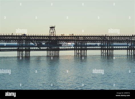 Rio Tinto Pier On The River Odiel In Huelva Andalusia Spain Stock
