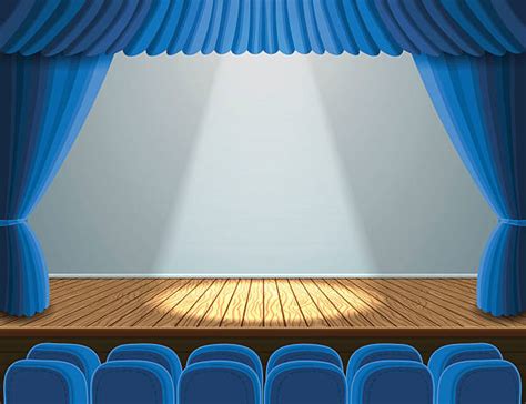 Wooden Stage Cartoons Illustrations Royalty Free Vector Graphics