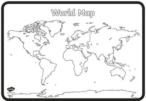 blank map  continents  oceans   world