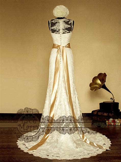 Timeless Beauty Vintage Inspired Lace Wedding Dress Features Etsy