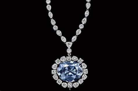 The Hope Diamond Necklace With 4552ct Blue Diamond And Accenting