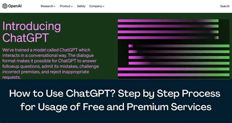 How To Use Chatgpt Step By Step Process For Usage Of Free And Premium