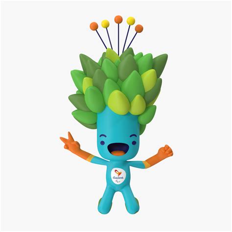 Rigged 2016 Olympics Mascots Max