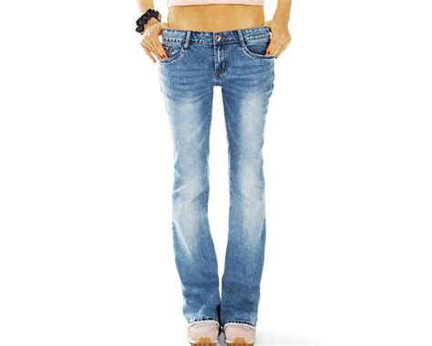 Be Styled Low Waist Bootcut Jeans Hose Mit Tiefer Leibhöhe Schlagjeans In Stretch Slim Fit