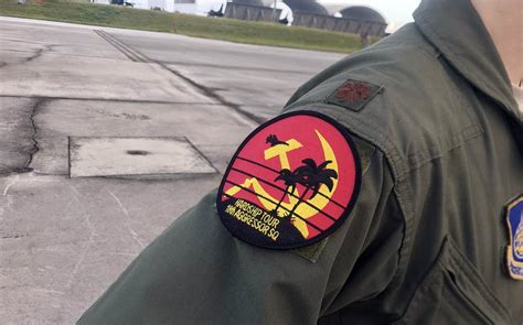 Air Force Patch Showing Reaper Drone Over Outline Of China Vexes