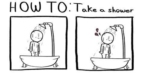 How To Comics How To Take A Shower Tapas