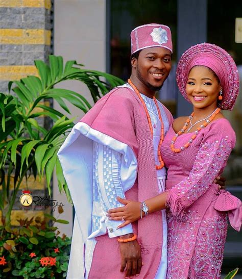 Classic Nigerian Traditional Wedding Aso Oke For Couple Etsy