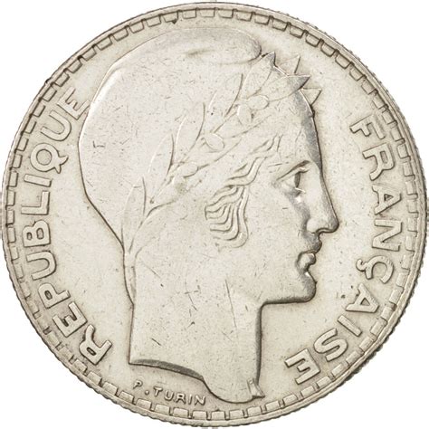 407355 France Turin 10 Francs 1934 Paris Ttb Argent Km878