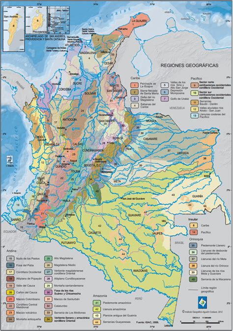 Mapa Para Imprimir De Colombia Mapa De Regiones Geogr Ficas De Colombia