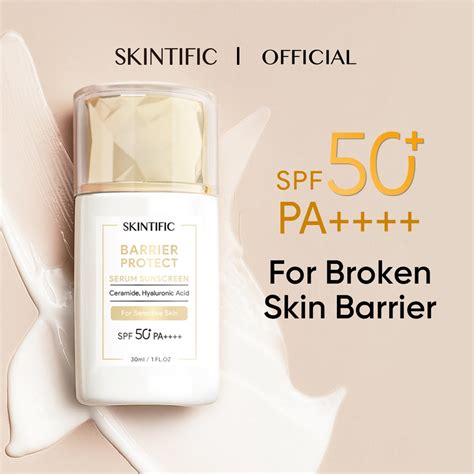 Skintific Barrier Protect Sunscreen Spf50 Pa 30ml Shopee Malaysia