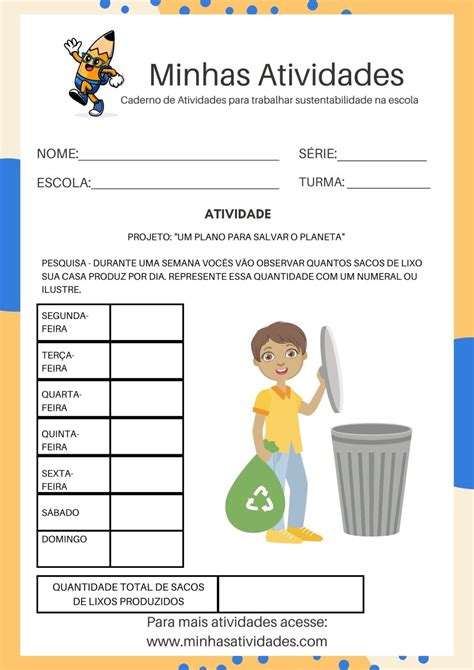 Atividades Para Trabalhar Sustentabilidade Na Escola