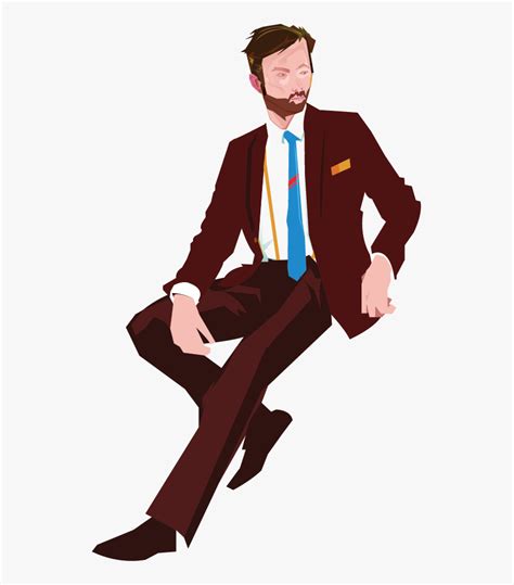 Man In Suit Cartoon Transparent Background Miaanay Vos