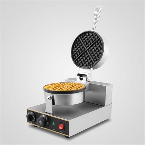 Commercial Electric Waffle Maker Baker Gourmet 1200w Stainless Steel