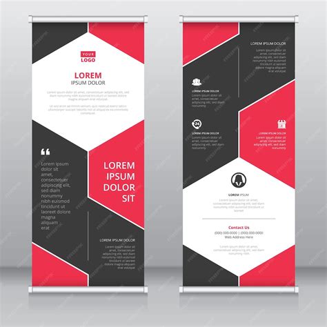 Premium Vector Red And Black Colored Creative Pop Up Banner Design