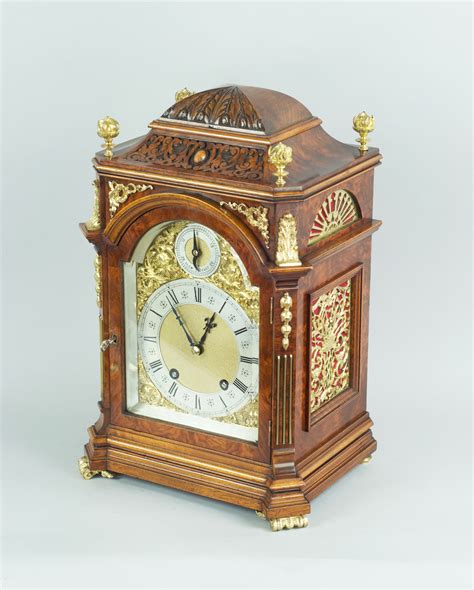 A Burr Walnut Bracket Mantel Clock By Lenzkirch Circa 1894 782879