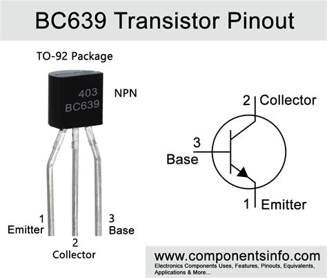 BC639 Transistor Pinout Equivalent Specs Uses And Other Details
