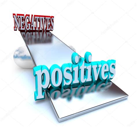 Weighing The Positives Vs Negatives — Stock Photo © Iqoncept 21849415