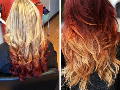 Capelli rossi con riflessi biondi strati ondulati e nastri di caramello bob con sottosquadro del tempio. Shatush rame: la scelta perfetta per capelli castani ...