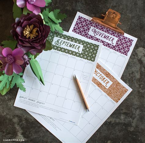 Get Organized In The New Year With A Printable Calendar