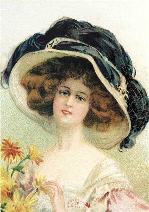 Victorian Hat Woman Image The Graphics Fairy