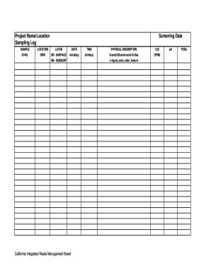 Waste Sheet Pdf Fill And Sign Printable Template Online