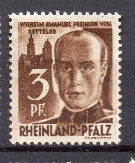 Germany Rheinland 1947 48 Early Issue Fine Mint Hinged 3pf NW 05509