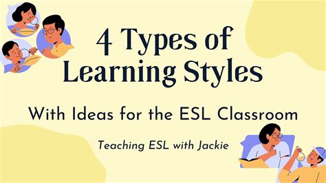 4 Types Of Learning Styles With Ideas For The Esl Classroom Visual