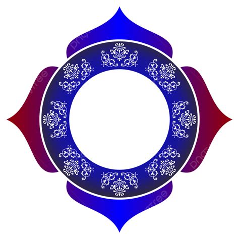 Ramadan Islamic Ornament Vector Png Images Blue Simple Islamic