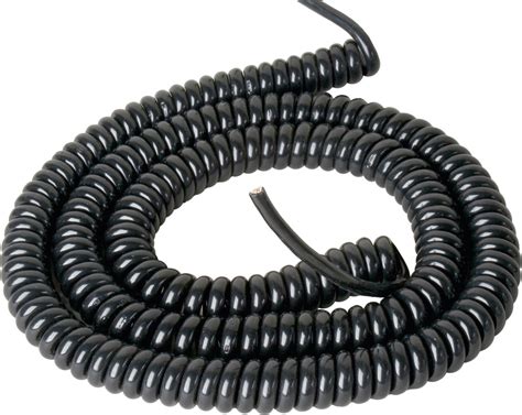 12 Inch Pvc Coiled Power Cable 18 Awg Extends To 5 Feet