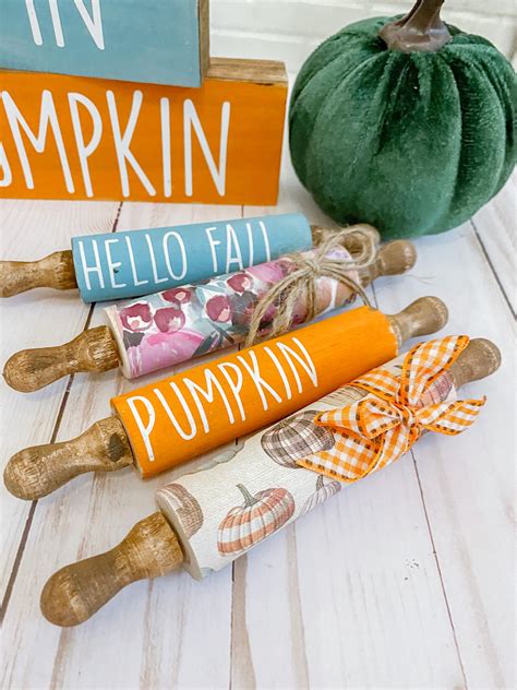 Create Your Own Diy Mini Rolling Pins And Fall Home Decor