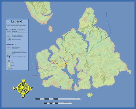 Jurassic Park Isla Sorna Map